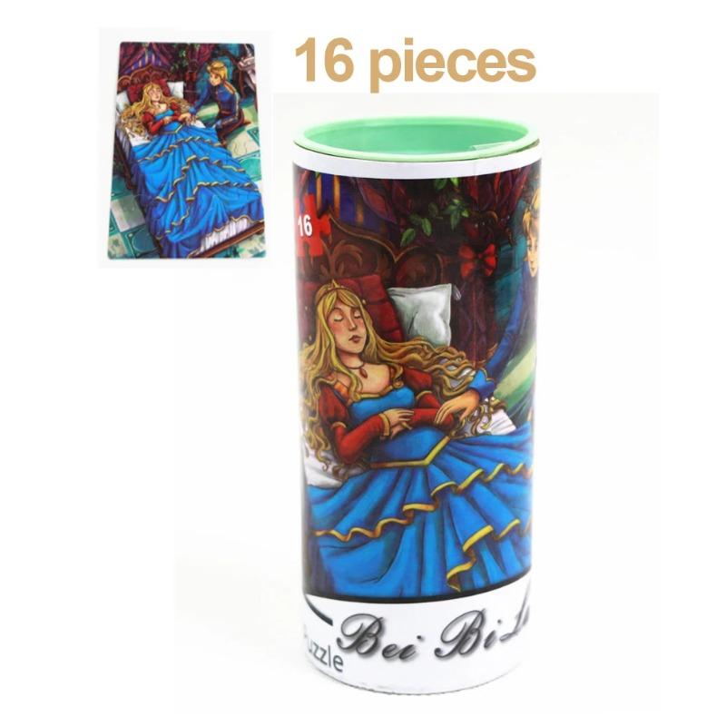 Пазл 16/24 детали Бумажное ведерко Детские игрушки Пазлы для раннего развития Когнитивно-эмоциональное обучение Анимация Игрушки Сделай сам