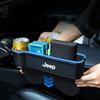 Car Seat Atmosphere LED Light Gap Storage Box Organizer For Jeep Grand Cherokee Wrangler JK Gladiator Compass Renegade Patriot ALM1