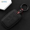 Leather Car Key Case Cover Shell For Land Rover Range Rover Evoque Discovery Sport Velar For Jaguar Xe E-Pace Xf Accessories