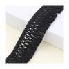 25m Length 4cm Width Cotton Lace Fabric Trim DIY Craft Cross Hollow Out Tassel Trim Clothing Decor Fringe Trim