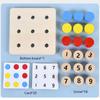 Wooden Tighten The Screws Matching Challenge Table Game Montessori Color Number Cognition Pairing Puzzle Educational Toy Gifts