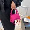 Trendy Retro One Shoulder Bag Classic Solid Color Handbag Ideal For Street Style