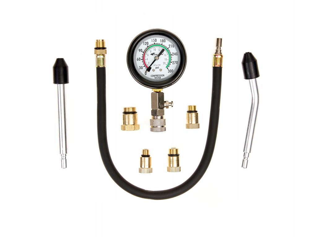 Injection Compression Pressure Tester Gauge Petrol 0-300 Psi 20 Bar