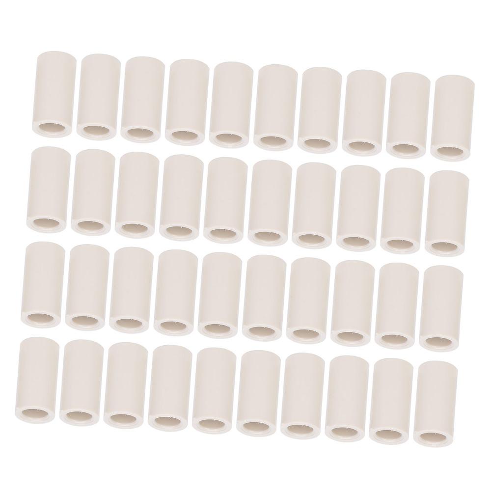 40pcs Fiber Pool Cue Ferrules White Billiard Cue Ferrules Pool Stick Tips Pool Cue Repair