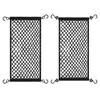 Mesh Storage Organizer Foldable Camping Cart Storage Bag Dual Layer Car Cargo Net Pocket for Folding Trolley Cart Beach Cart
