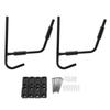 Heavy Duty Kayak Wall Rack Orderly Storage Detachable Black Metal Kayak Wall Mount Storage Rack for Garage Shed