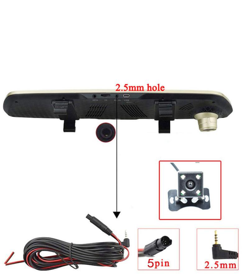 Car Rear View Camera Parking Camera Night Sight & 4 Led Lamp  2.5mm Jack Port