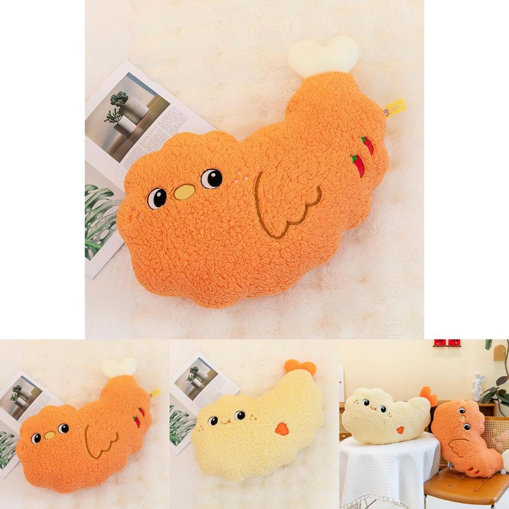 Creative Cartoon Fried Chicken Leg Plush Doll Pillow Children Toy For Home Decor And Gift