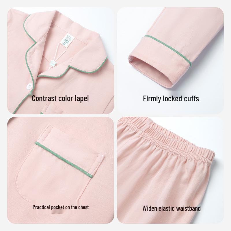 Lulu Koe Meisjes Pyjama - Lente/Herfst Lange Mouwen Katoen Nachtkleding 2022