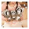 Raccoon Plush Pillow Soft Cute Toy Fluffy Comfortable Sleeping Realistic Home Decor Birthday Gift Children's Day Gift Halloween Gift Christmas Gift