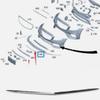 Front Bumper Chrome Decorative Strip A2138850300 For Mercedes Benz E-Class W213 2016-2020