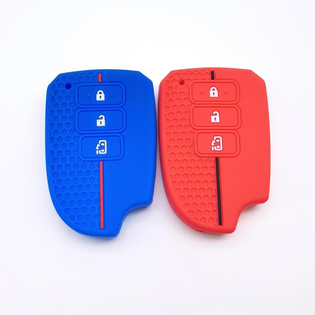 3-Button Electric Door Key Silicone Case for Toyota Vios, Yaris, Ractis, & Hiace.