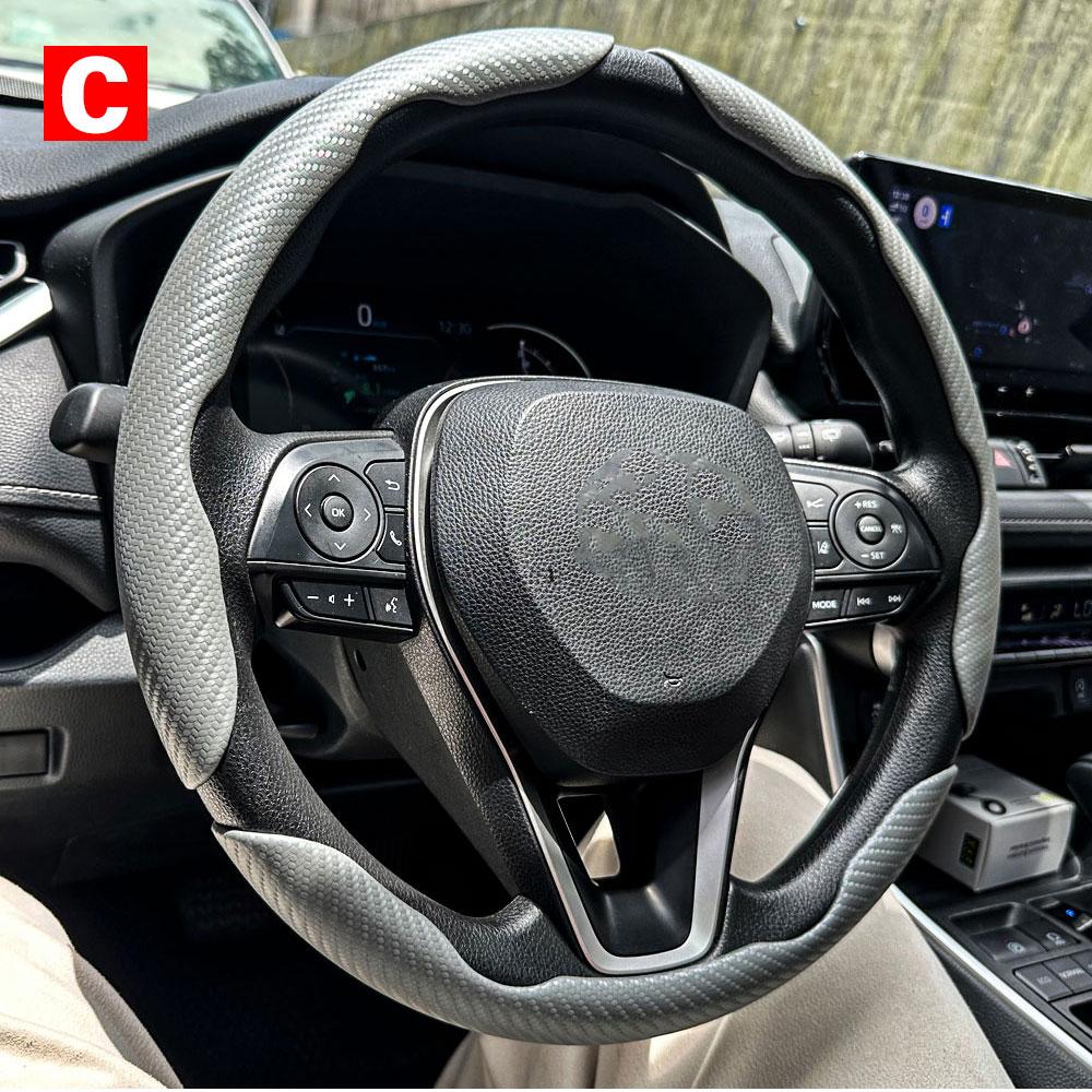 Car Steering Wheel Covers Booster Micro Fiber Leather Auto Interior Decorative Accessories Universal Carbon Fiber Accessories