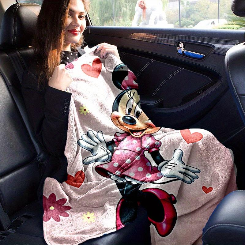 1pc, Cute Minnie Mouse Blanket, Seasonal Universal, Home Decor, Soft Flannel Throw Blanket, Versatile & Cozy for Bedroom, Living Room, Travel, Camping