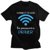 Anpassad Connect To God Han Lösenordet Är Bön Gud Tro Jesus T-shirt för Män 100% Bomull T-shirt Mode T-shirt T-shirts Kläder