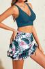 2026 European Multi-Color Drawstring Bikini Skirt Swimsuit for Women