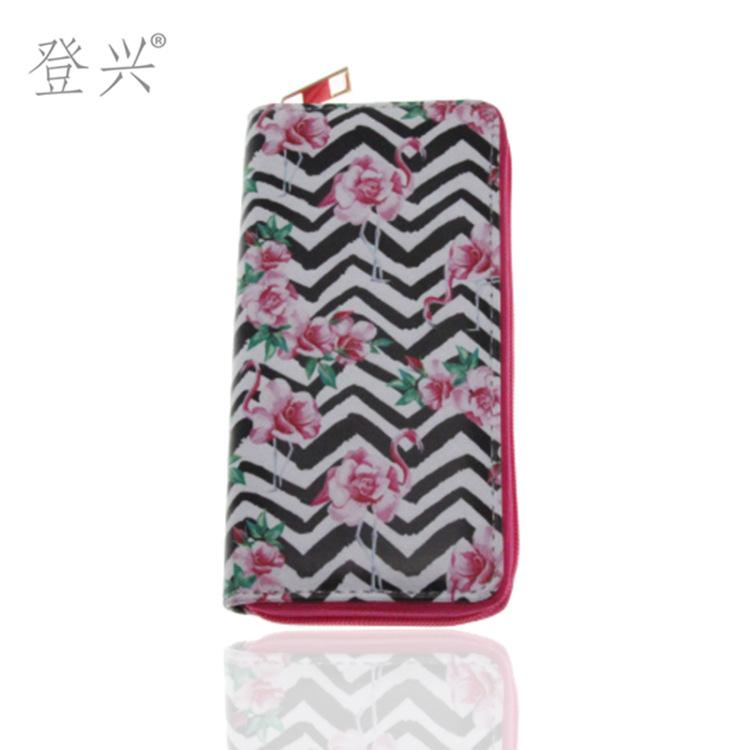New Flamingo Series Cartoon PU Long Wallet, Student Card Bag Female