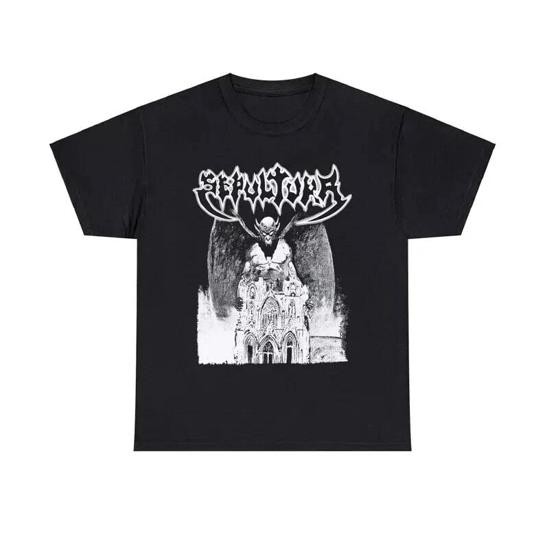 Футболка Sepultura Bestial Devestation Thrash Death Metal Винтажная Slayer Y2K Emo 3XL