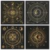 Suede Tarot Patch Tablecloth Divination Altar Cover for Rune Magic Daily Board Games