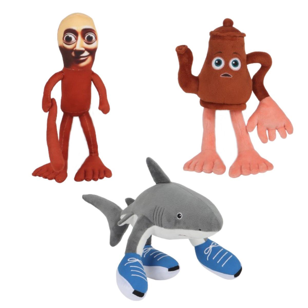 Professional Fishing Unisex Kids Interesting Plush Toys Tung Tung Tung Sahur Plush Tralalelo Tralala Stuffed Toy Game Peripherals Stuffed Toys For Kid Gifts