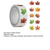500 Pcs Fall Maple Leaves Stickers Self Adhesive Label Stickers Roll Autumn Leaves Decals for Thanksgiving Harvest Envelope Journal Scrapbook Decor