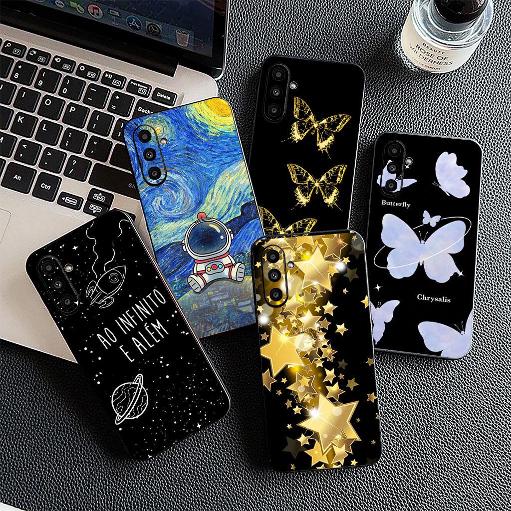 Soft Cover for Xiaomi Redmi Note 12 11 10 Pro 10A 10C 12C 14C A4 Note12 5G Coque Phone Case Moon Stars Butterfly Sky Astronaut