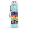 1PC Just A Mom Who Loves Softball 750ml Color Plastic Sports Water Bottle Leakproof Flip Straw Lid Suitable for Sports Office Home Use