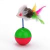 Cat Kitten Funny Mouse Tumbler Ball Plastic Teaser Game Play Rustling Toy