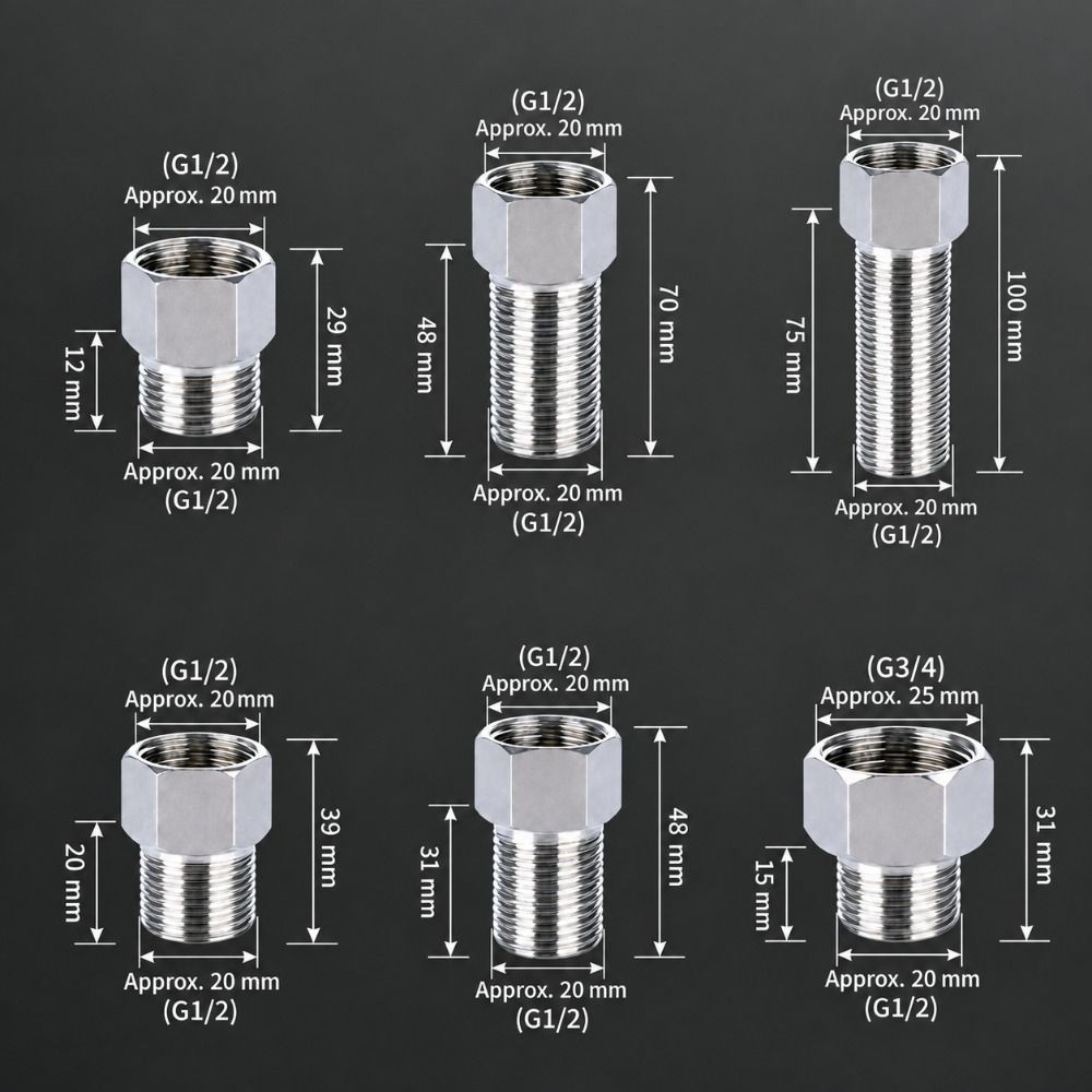Hex Head Stainless Steel Coupling Female To Male Coupler for Water Gas Oil Pipe