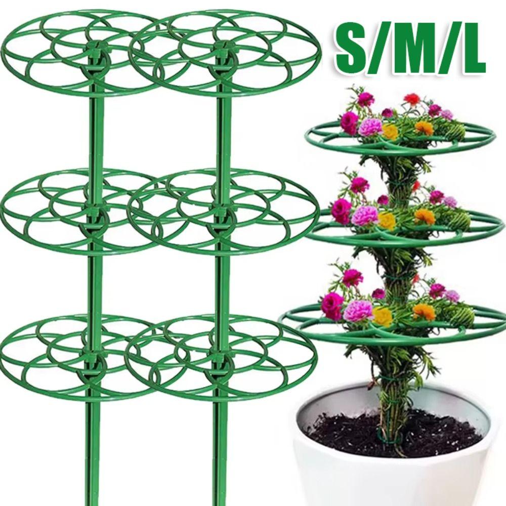 New S/M/L Bonsai Climbing Frame Plastic Multi-layer Plant Cage Support Stand Stackable Climbing Vine Rack Gardening Supplies