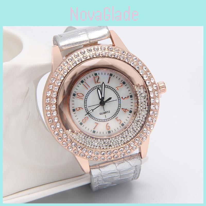 Stylish Ladies' Watch With Mineral Glass Face And Sleek Stainless Steel Buckle
