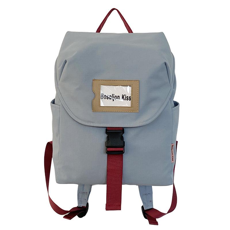 

Сплошной цвет рюкзак унисекс легкий студенческий школьный рюкзак большой емкости дорожный рюкзак синий