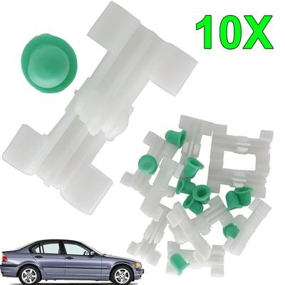 10 STÜCKE/Satz Auto Seitentürleisten Innenverkleidung Zierleistenclips mit Ösen Für BMW 3er E46 1997-2005OE# 51138231130