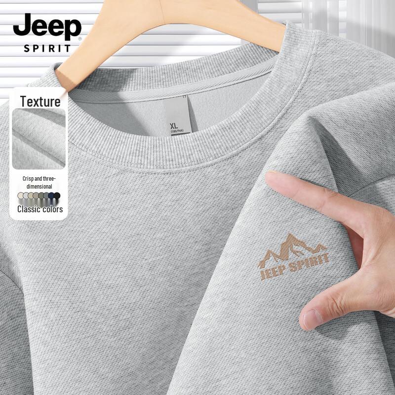 

JEEP SPIRIT Men s Mountain Label K Graphic Crewneck Sweatshirt 3XL