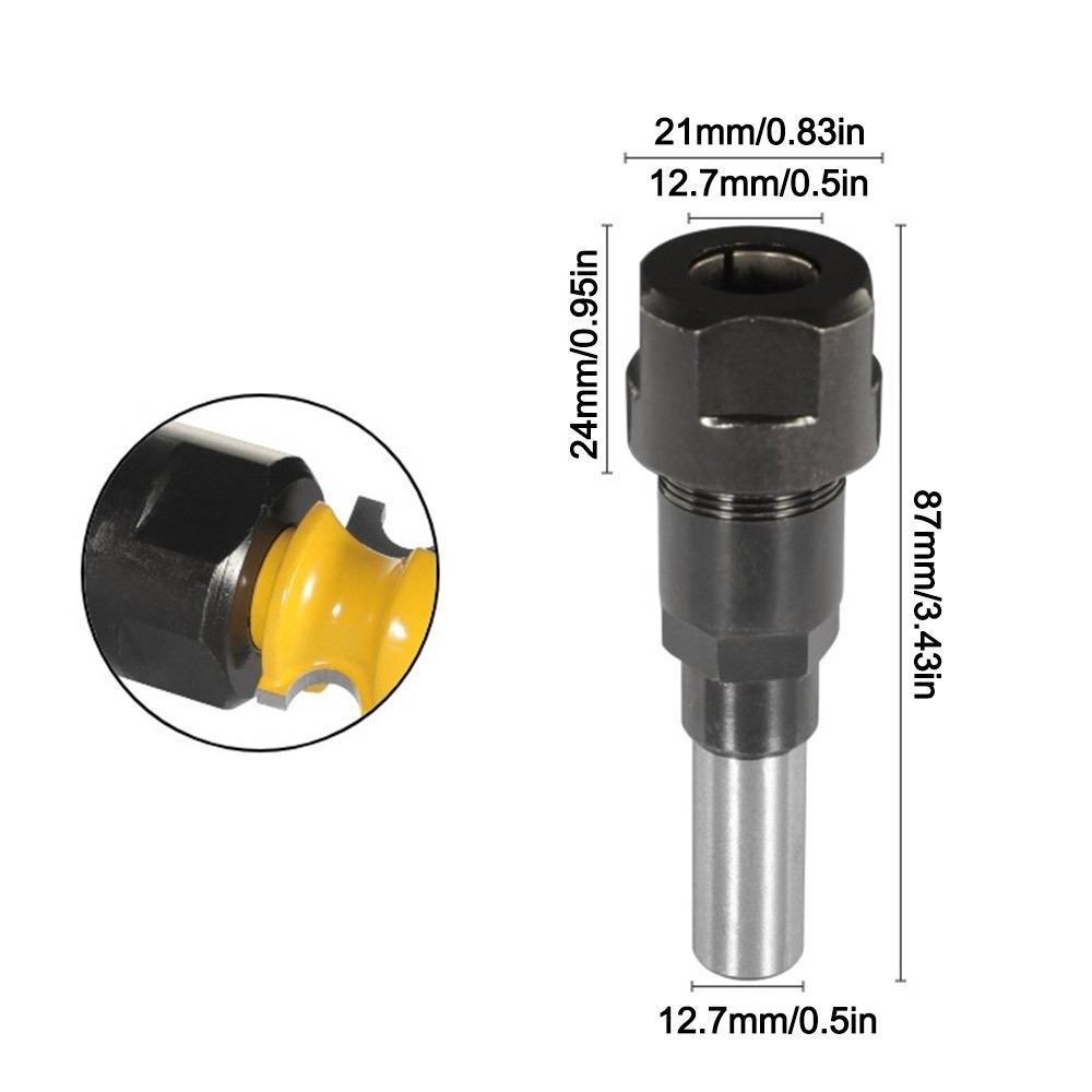

Accessories Rust-proof Router Bit Extension Rod Universal Cemented Carbide Router Bit Adapter Durable Milling Drill Extension 1-4inch