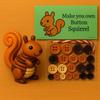 Handmade Christmas Button Ornament Making Set With Colorful Button String Creative DIY Button Ornaments Animal