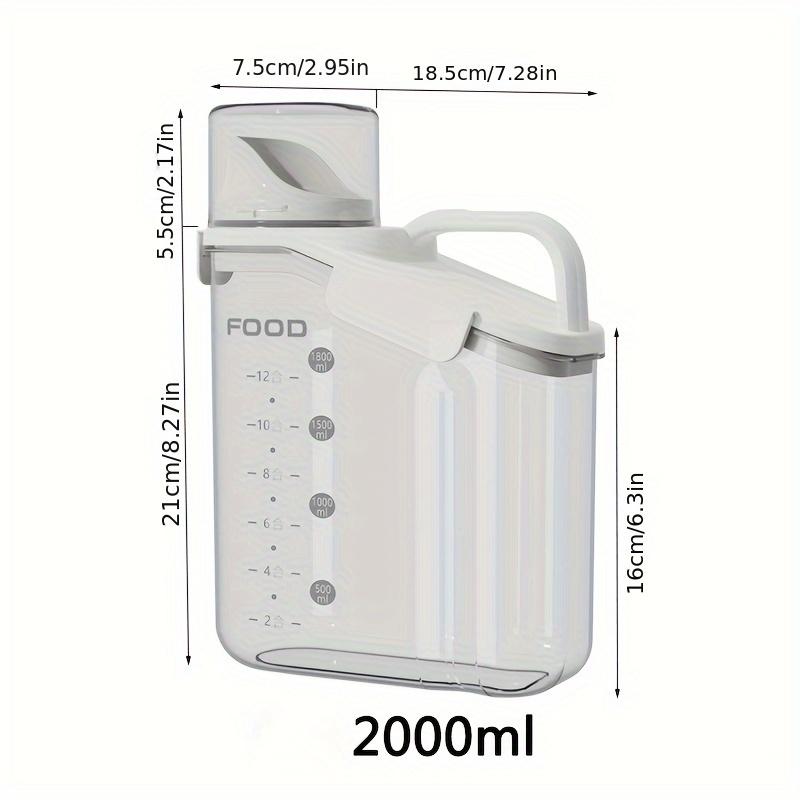Moisture-Proof Storage Container For Grains Pet Food Snacks Transparent Sealed Food Storage Jar Kitchen Organizer For Dry Foods