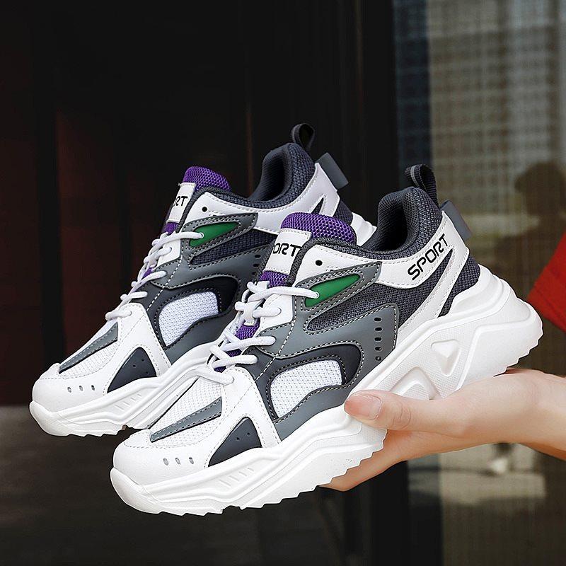 Summer Breathable Sports Shoes with Thick Sole and Increased Height for Women Breathable Small Size Women's Shoes