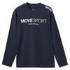 Move Sports Long Sleeve Shirt by Descente Amazon UV Cut Easy To Move Cool Golf, Exclusive, Stretch, Moisture-Wicking, Quick-Drying, (UPF 50+),