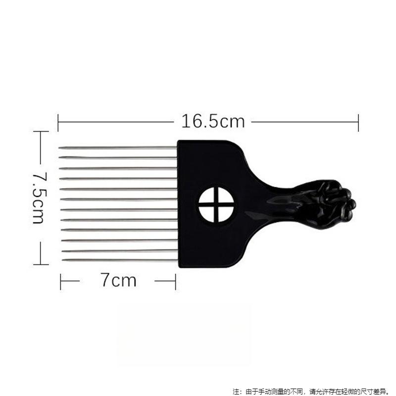 3Pcs S/M/L Steel Pin Hair Combs – Plastic Tail Comb for Slicked-Back, Pompadour & Salon Styling Tools