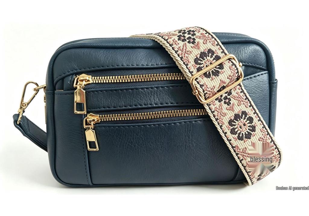 Versatile Women's PU Shoulder Bag with Large Capacity and Trendy Wide Strap