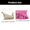 Silicone Planter Mold Christmas Sleigh Shape Flowerpot Mold Suitable for Crafting Detailed Succulent Planter and Vase