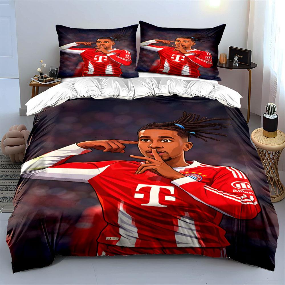 Calciatore con logo Bayern. Set lenzuola Set copripiumino Copripiumini Federe(1*Copripiumino 2*Federe senza imbottitura piumone)