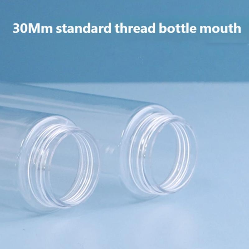 4pc Clear Foam Pump Bottle PET Soap Dispenser for Rich Bubble Generation Liquid Levels Monitoring in Skincare Use