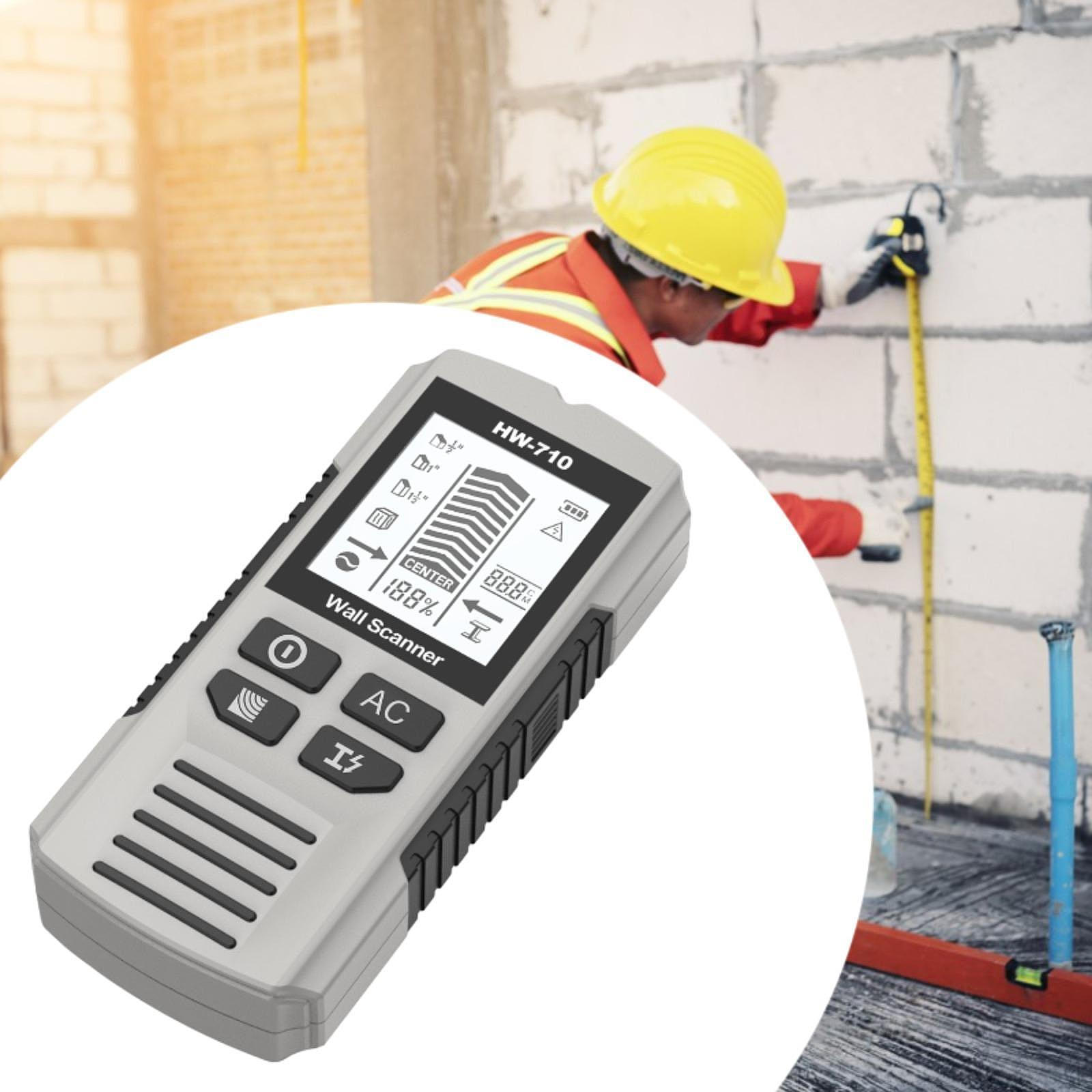 

5 в 1 сканер для поиска стоек, инструмент обнаружения стен 15x6,7x3 см для любителей DIY, эргономичная рукоятка с Silvery