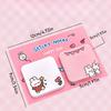 20Pcs Cartoon Animal Sticky Notes Sticker Cute Rabbit Bear Capybara Astronaut Memo Pad School Office Stationery