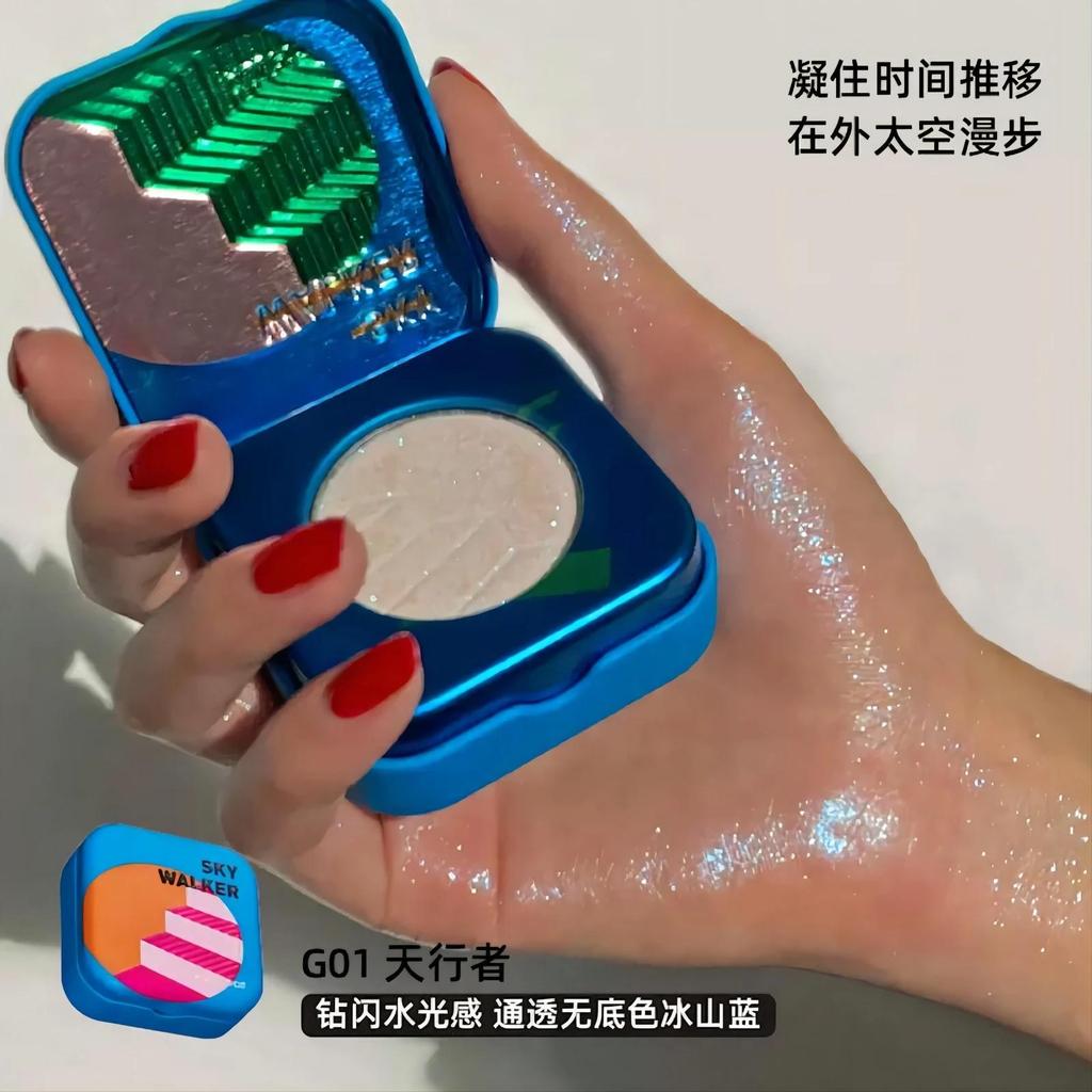 Kaleidos Highlighting Chameleon Diamond Face Highlighter & Glitter Highlight Chrome Chameleon Metallic Makeup