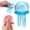 Jellyfish Squishy Toy Soft Squeeze Stress Relief Wiggly Tentacle Sensory Fidget Toy Relax Calming Toy for Kids Adults with Box