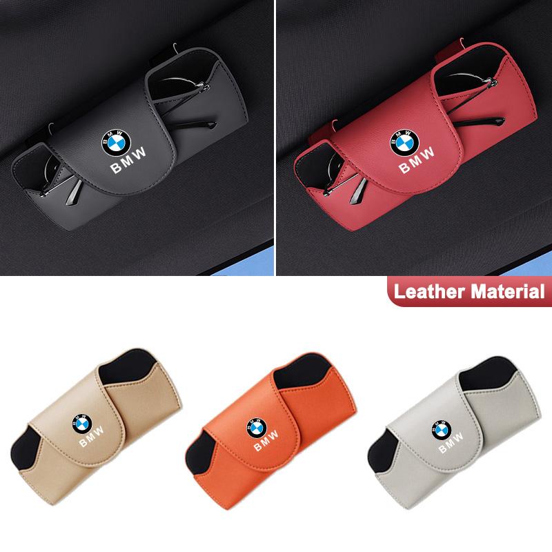CMU2 Leather Car Sun Visor EyeGlasses Case glasses Bracket Clip For BMW 1 2 3 4 5 7 Series X1 X3 X4 X5 X6 X7 F10 F20 F30 G20 G30 F15