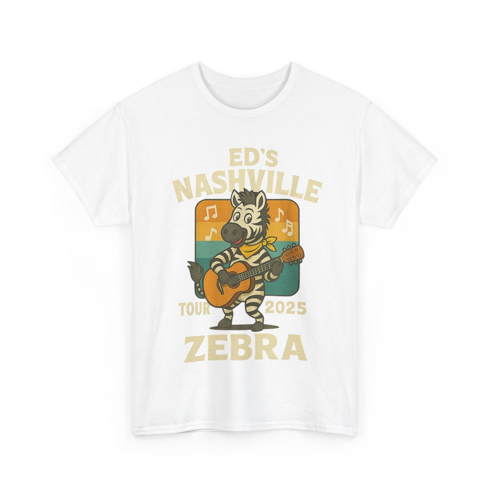 Ed s Nashville Tour 2025 Zebra Funny T-Shirt XXL